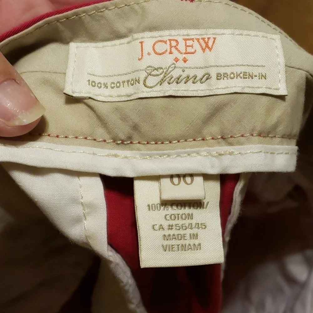 J crew dark pink cotton lived in chino short